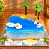Island Paradise Theme Birthday Cake 1 Island Paradise Theme Birthday Cake - 1