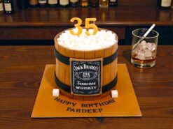 Jack Daniels Barrel Cake