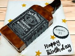 Jack Daniels Bottle Cream Cake from LallanTop Cake Shop