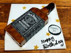 Jack Daniels Bottle Cream Cake