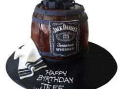 Jack Daniels Themed Fondant Cake