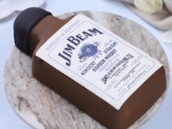 Jim Beam Whisky Bottle Cake