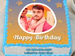 Joyful Snapshot Birthday Photo Cake