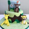 Jungle Theme Birthday Cake 1 jungle theme birthday cake 1 From LallamTop Cake Shop
