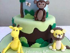 Jungle Theme Birthday Cake
