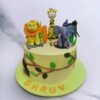 jungle theme fondant cake 1 From LallamTop Cake Shop