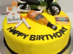 Junkie Theme Fondant Cake