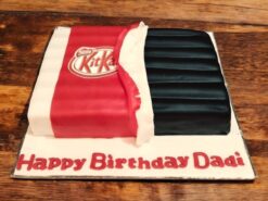 Kit Kat Pack Fondant Cake