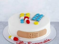 First Aid Kit Shaped Fondant Cake from LallanTop Cake Shop - Delivery in East Delhi, South-East Delhi, Ghaziabad, and Noida.