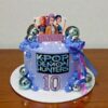kpop demon hunters birthday cake 1 From LallamTop Cake Shop