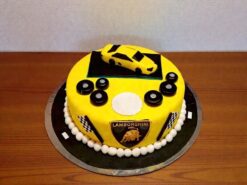 Lamborghini Theme Fondant Cake