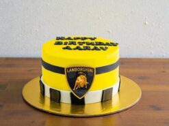 Lamborghini Theme Semi Fondant Cake
