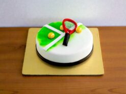 Lawn Tennis Racket Fondant Cake