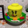 Lego Head Fondant Cake 2 lego head fondant cake 1 From LallamTop Cake Shop
