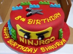 LEGO Ninjago Theme Fondant Cake