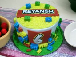 Lego Theme Fondant Cake