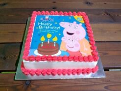 Little Peppa Celebration Photo Cake