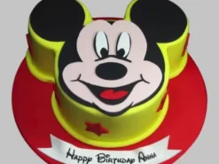 Lovable Mickey Mouse Fondant Cake