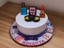 Lovely Makeup Journey Cake