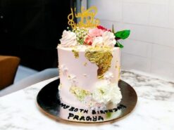 Luxurious Floral Birthday Cake
