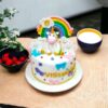 LallanTop Cake Shop Magical Horned Beauty Unicorn Cake - Delivery in East Delhi, South-East Delhi, Ghaziabad, and Noida