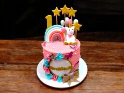 Magical Unicorn Rainbow Cake