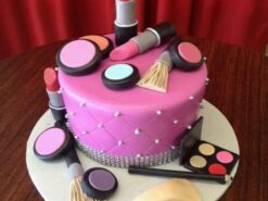 Makeup Artist Fondant Cake