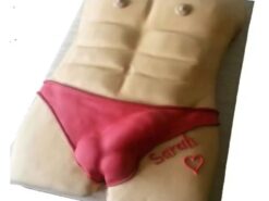 Man Torso Bachelor Party Cake