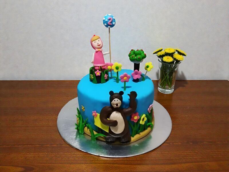 Masha and The Bear Designer Cake 3 Masha and The Bear Designer Cake