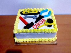 Mechanic Tools Theme Semi Fondant Cake