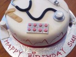 Medical Theme Birthday Cake