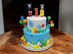 Mickey & Minnie First Birthday Cake