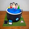 Midnight Jacuzzi Party Theme Cake 1 Midnight Jacuzzi Party Theme Cake with edible figurines by Lallantop Cake Shop