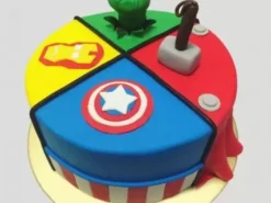 mighty avengers fondant cake 1 From LallamTop Cake Shop
