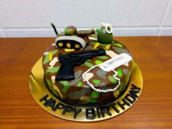 Military Theme Fondant Cake
