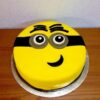 Minion Round Fondant Cake 1 minion round fondant cake 1 From LallamTop Cake Shop