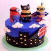 Minions As Avengers Fondant Cake 1 minions as avengers fondant cake 1 From LallamTop Cake Shop
