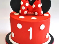 minnie mouse red fondant cake 1 From LallamTop Cake Shop