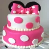 minnie mouse theme 2 tier cake 1 From LallamTop Cake Shop