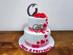 Moonlight Romance Anniversary Cake