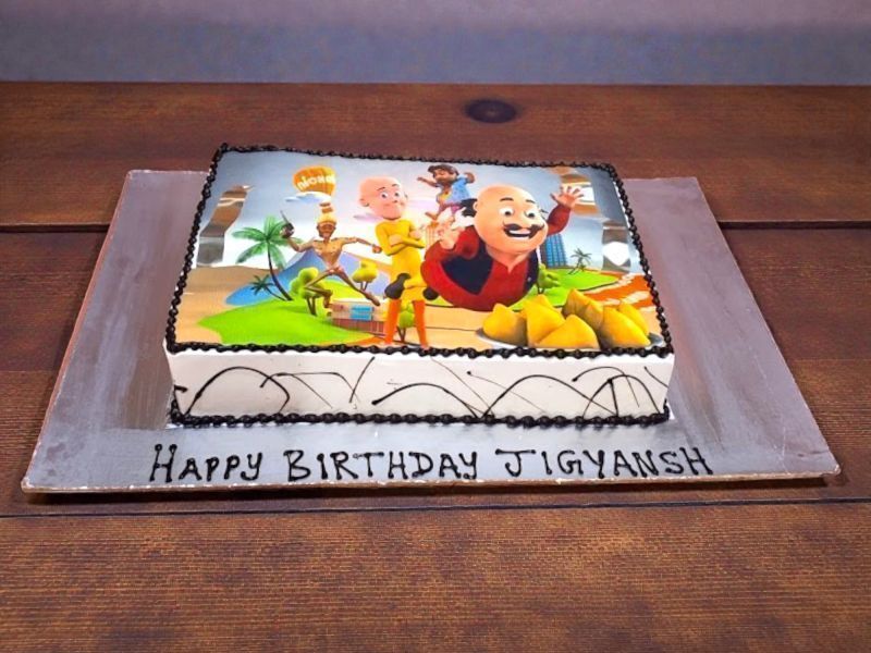 Motu Patlu Kids Party Photo Cake 3 Motu Patlu Kids Party Photo Cake
