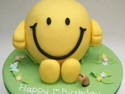 Mr Happy Fondant Cake