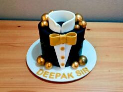 Mr. Stylish Tuxedo Birthday Cake