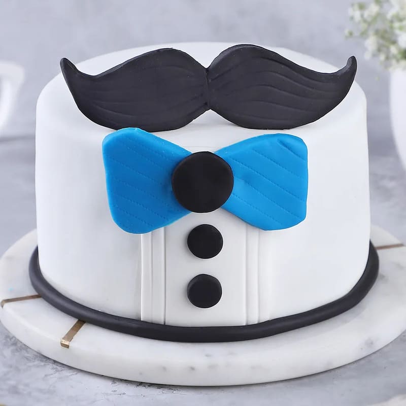 Mustache and Bow Theme Cake 3 Mustache and Bow Theme Cake