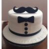mustache fondant cake 1 From LallamTop Cake Shop