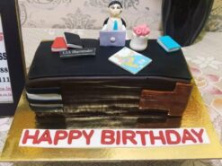 Office Guy Theme Fondant Cake