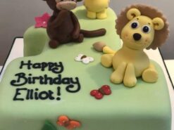 Number 1 Jungle Theme Cake