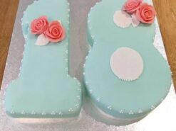 Number 18 Birthday Fondant Cake