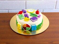 Nutritionist Theme Fondant Cake