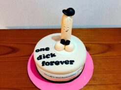 One Dick Forever Bachelorette Cake